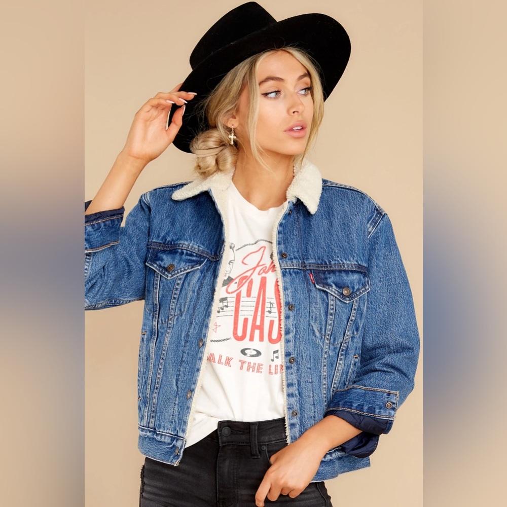 Levi's: Ex-Boyfriend Sherpa Trucker Denim Jacket